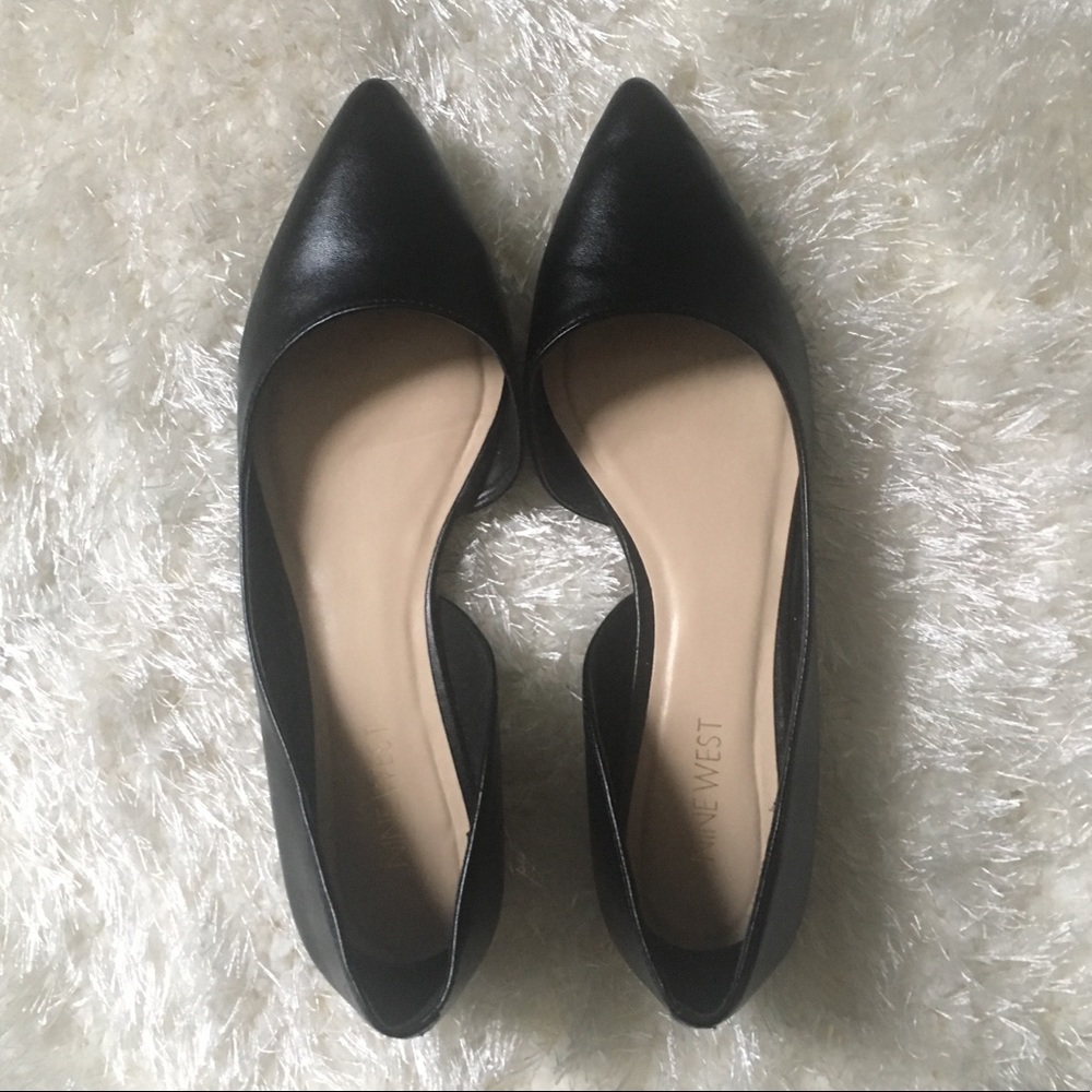 Nine West black flats